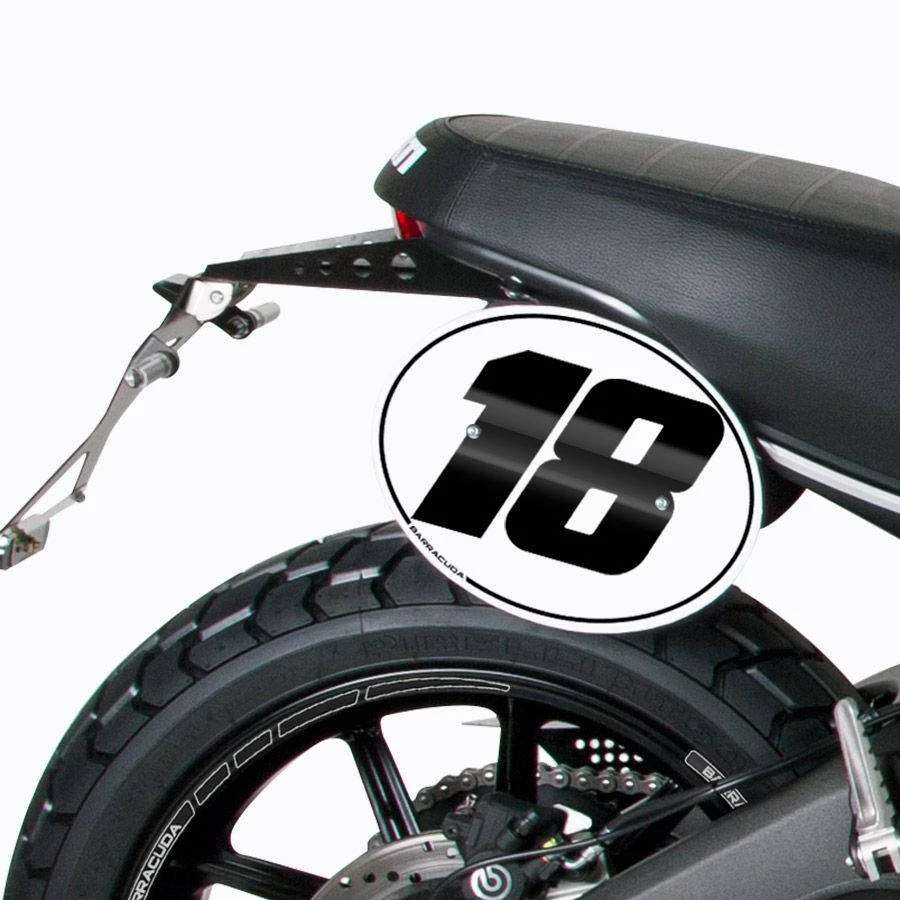 Barracuda Kit Soporte Porta Numero Ducati Scrambler 15-17